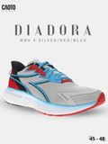  Giày Chạy Bộ Nam Big Size Diadora Mythos Blushield Volo 4 Silver/Red/Blue Nhẹ, Bền Size 45 - 48 
