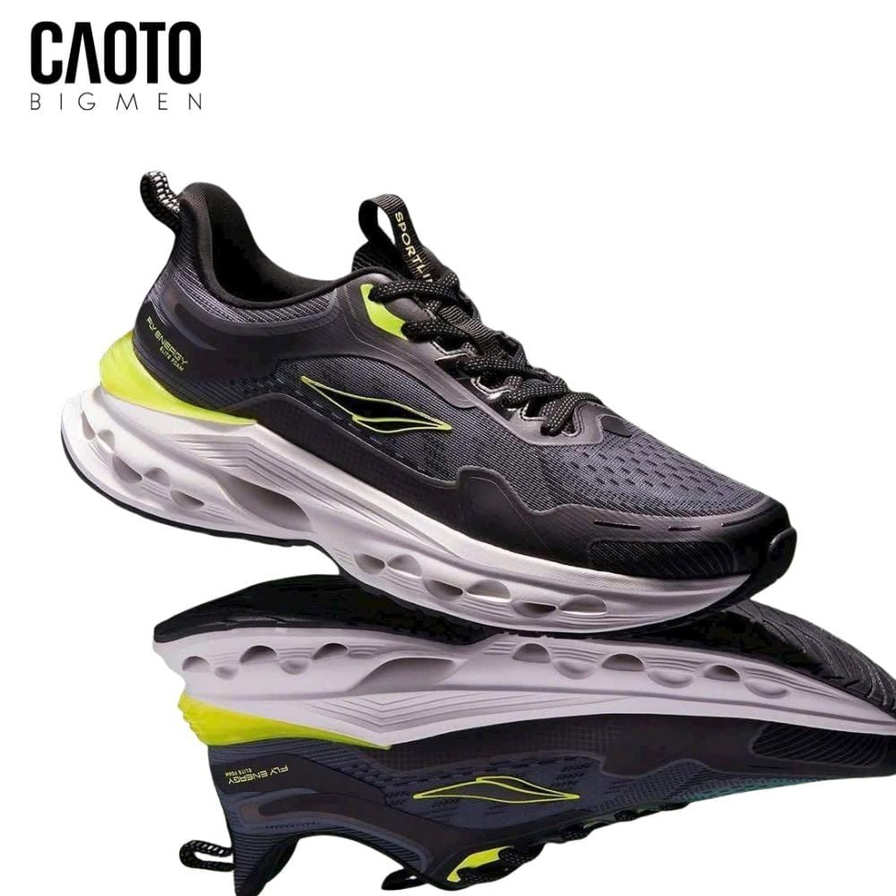  Giày Thể Thao Nam Big Size Sportline 320KSZ – Sportline Đen/Xanh Chạy Bộ Nhẹ Êm Bền Size 45–50 