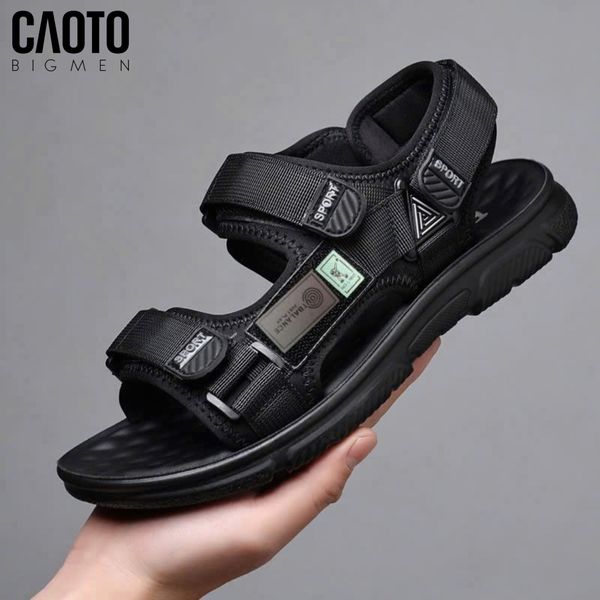  Sandal Nam Big Size Out Balance Đen Quai dán thể thao Size 45–50 