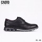  Giày Tây Mam Bigsize Oxford Derby Buộc Dây Da PU Êm Chân Đi Làm Công Sở Màu Đen Size 45 - 48 