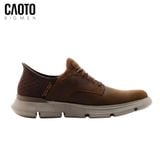  Giày Thể Thao Nam Big Size Garza Gervin – Skechers Nâu Da Bò Slip-ins Dễ Mang Size 45–50 