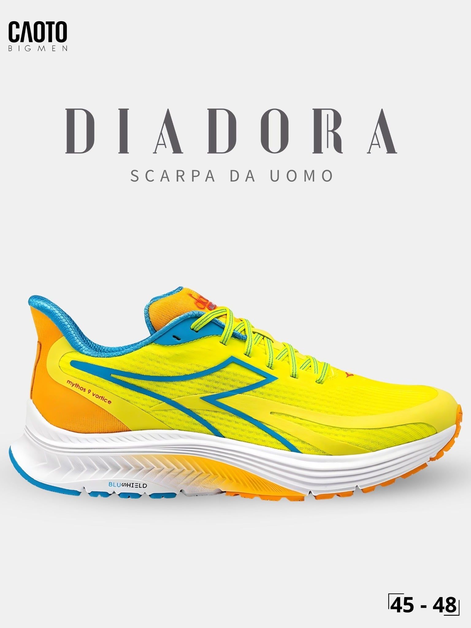  Giày Chạy Bộ Nam Big Size Scarpa DA Uomo Lime Green Nhẹ, Bền Size 45 - 48 