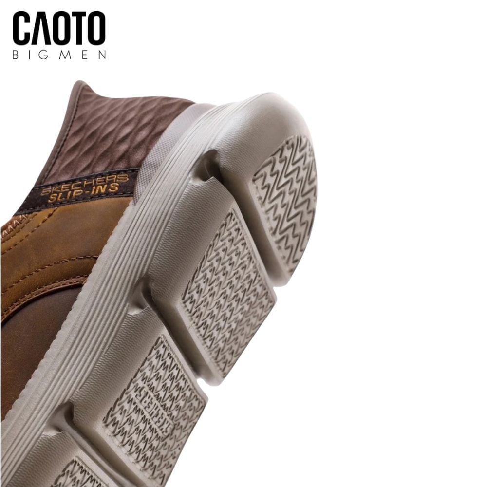  Giày Thể Thao Nam Big Size Garza Gervin – Skechers Nâu Da Bò Slip-ins Dễ Mang Size 45–50 