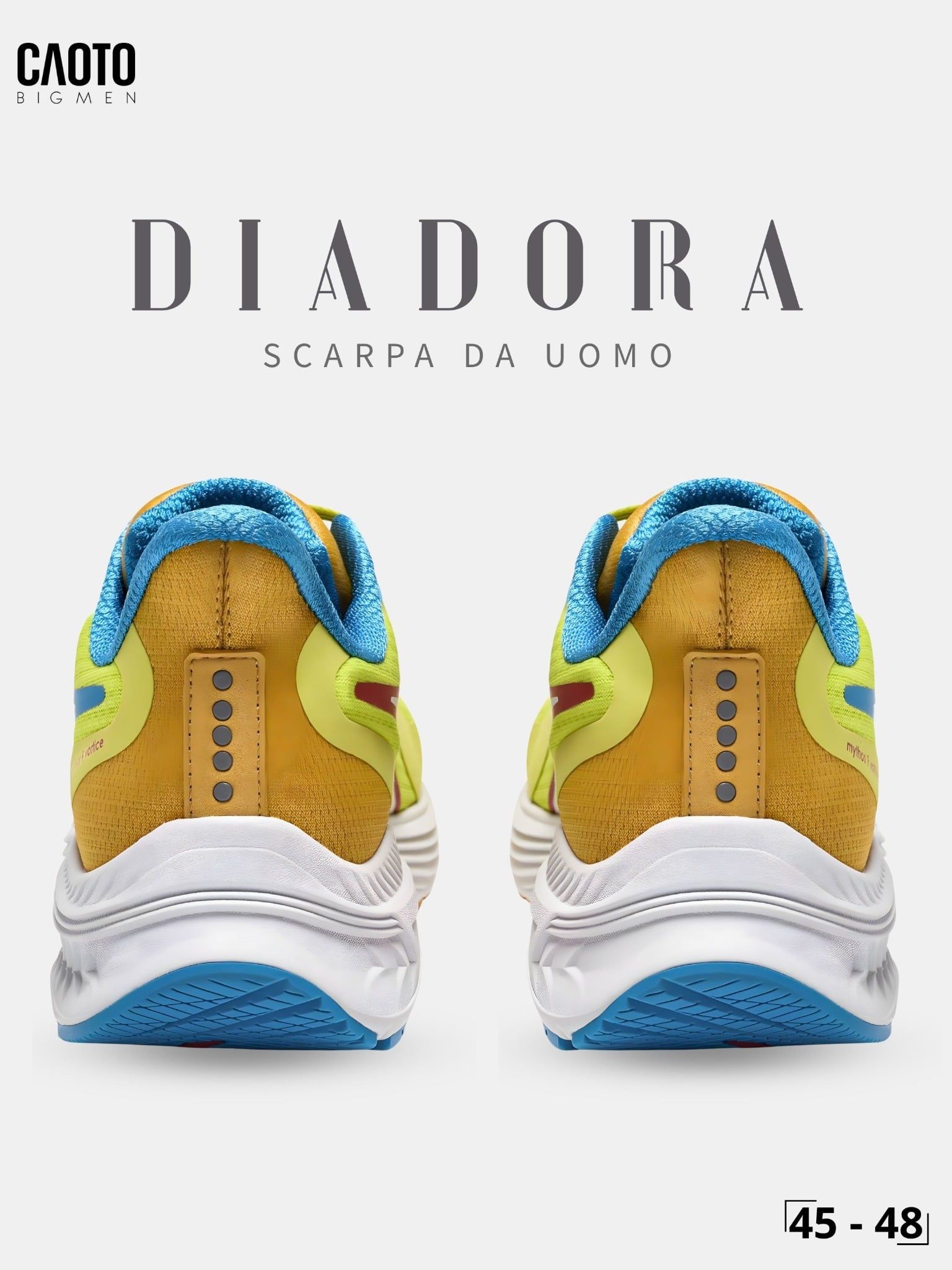  Giày Chạy Bộ Nam Big Size Scarpa DA Uomo Lime Green Nhẹ, Bền Size 45 - 48 