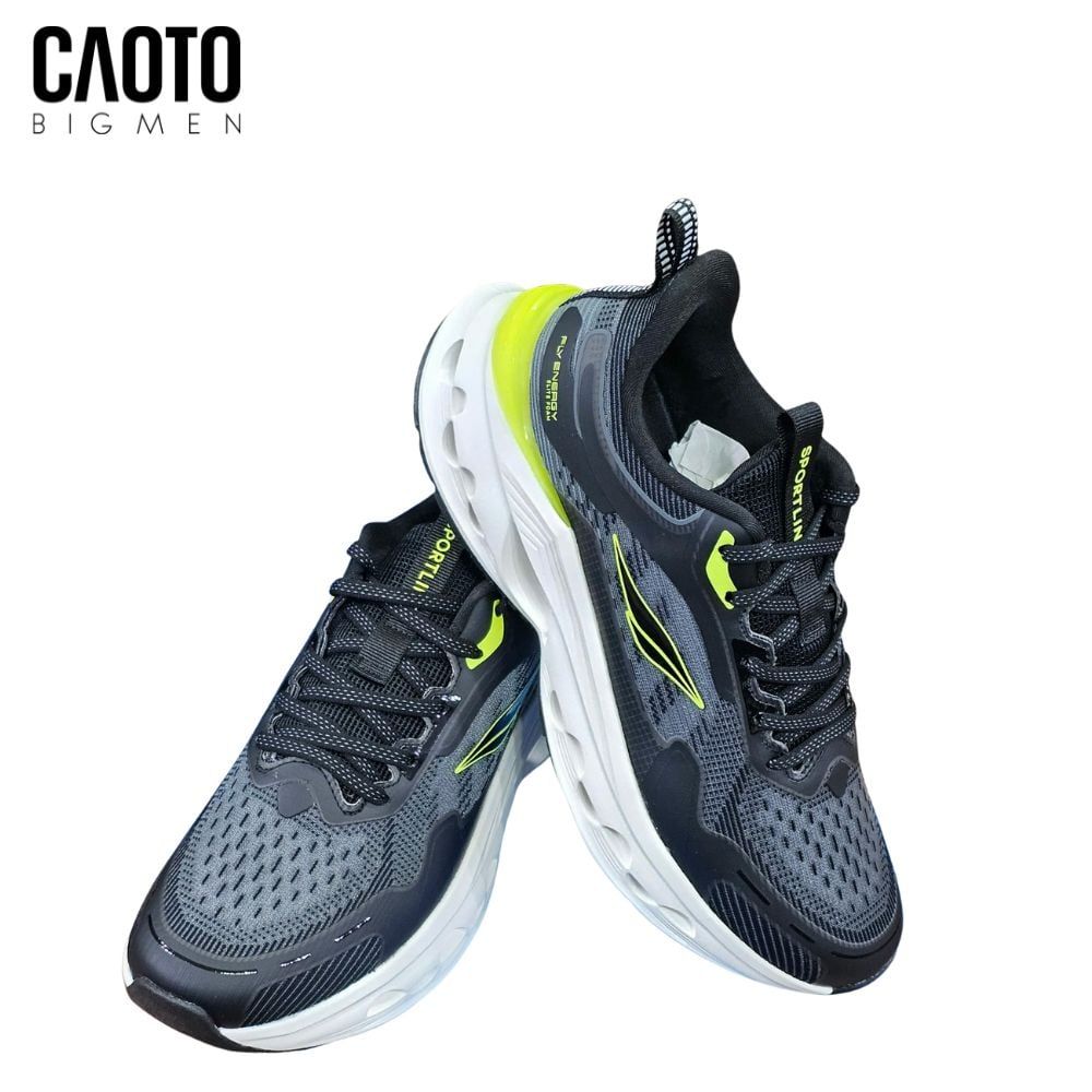  Giày Thể Thao Nam Big Size Sportline 320KSZ – Sportline Đen/Xanh Chạy Bộ Nhẹ Êm Bền Size 45–50 