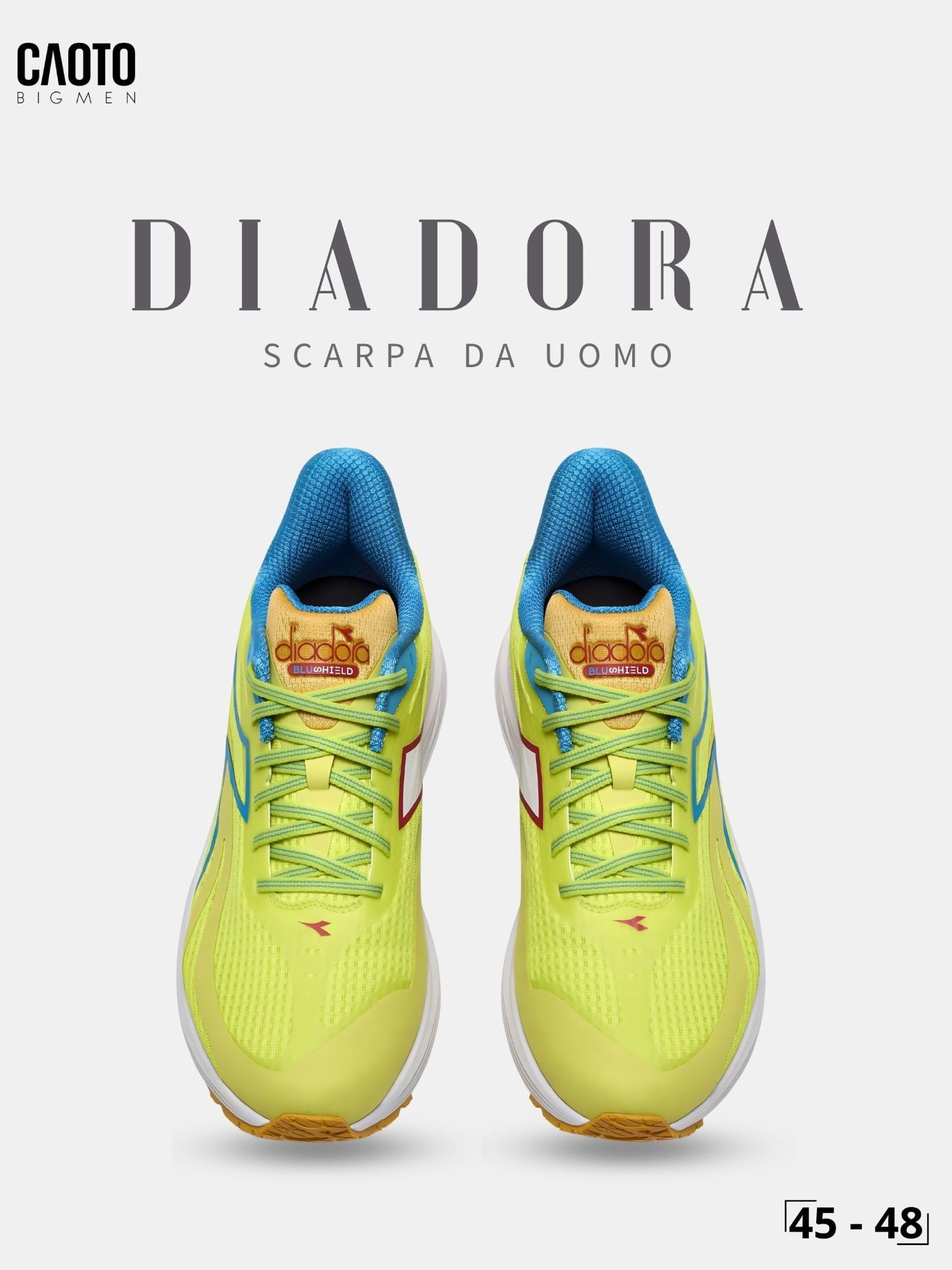  Giày Chạy Bộ Nam Big Size Scarpa DA Uomo Lime Green Nhẹ, Bền Size 45 - 48 