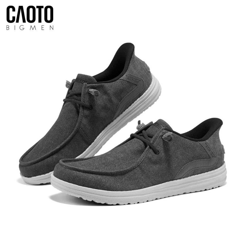  Giày Lười Nam Big Size Melson Coronado – SKECHERS Đen Xám Slip-ins Phom Rộng Size 45–50 
