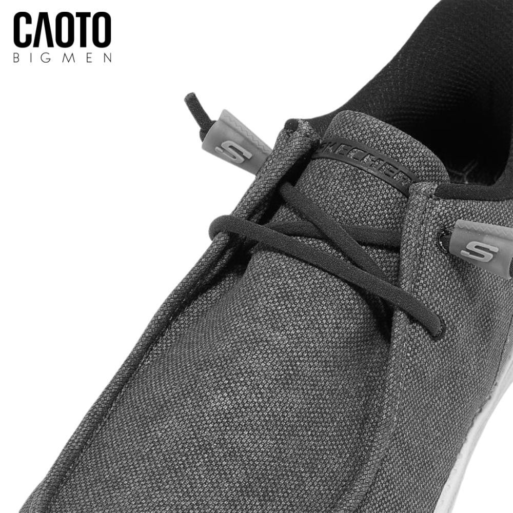  Giày Lười Nam Big Size Melson Coronado – SKECHERS Đen Xám Slip-ins Phom Rộng Size 45–50 