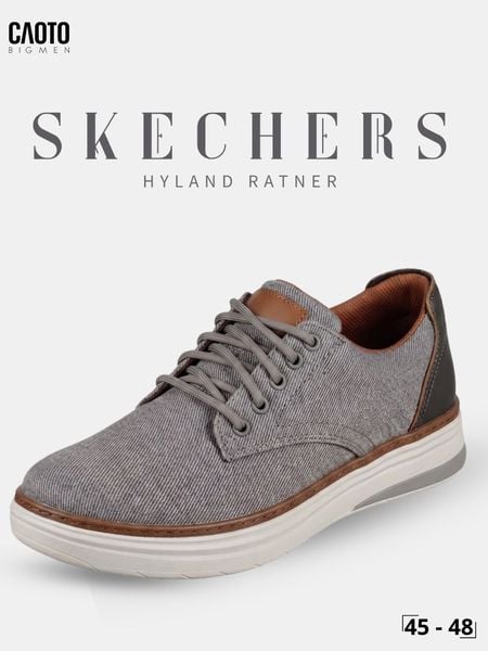  Giày Sneakers Nam Big Size Hyland Ratner – Skechers Taupe Canvas Casual Size 45–50 