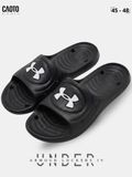  Dép Đúc Quai Ngang Nam Big Size Under Armour - Lockers IV Đi Biển Black Size 45 -48 