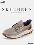  Giày Sneakers Nam Big Size Meroe Alden – Skechers Taupe Canvas Casual Size 45–50 