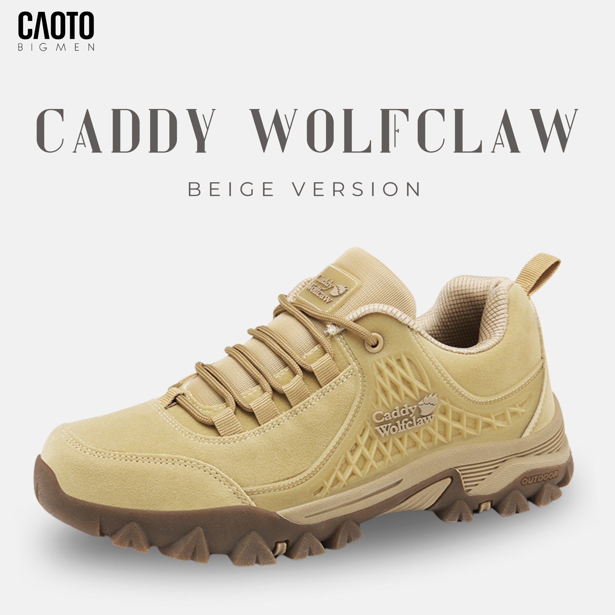  Giày đi bộ Caddy WoflClaw Beige Big Size 