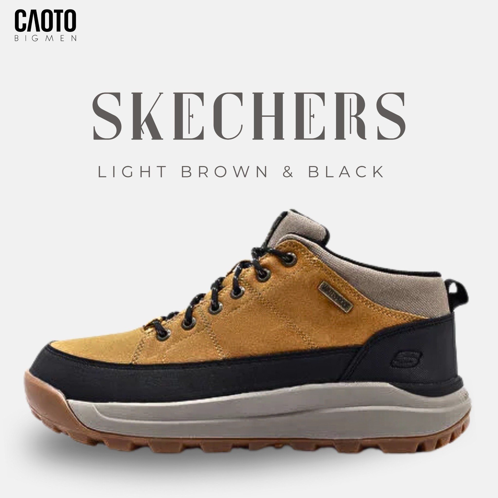  Giày Đi Bộ Skechers Light Brown Big Size 