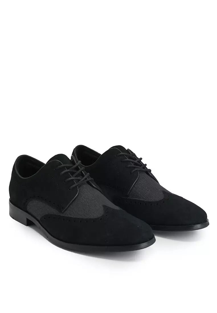 Giày Tây Nam ALDO Sargasso Da Lộn Màu Đen Big Size 45-50 
