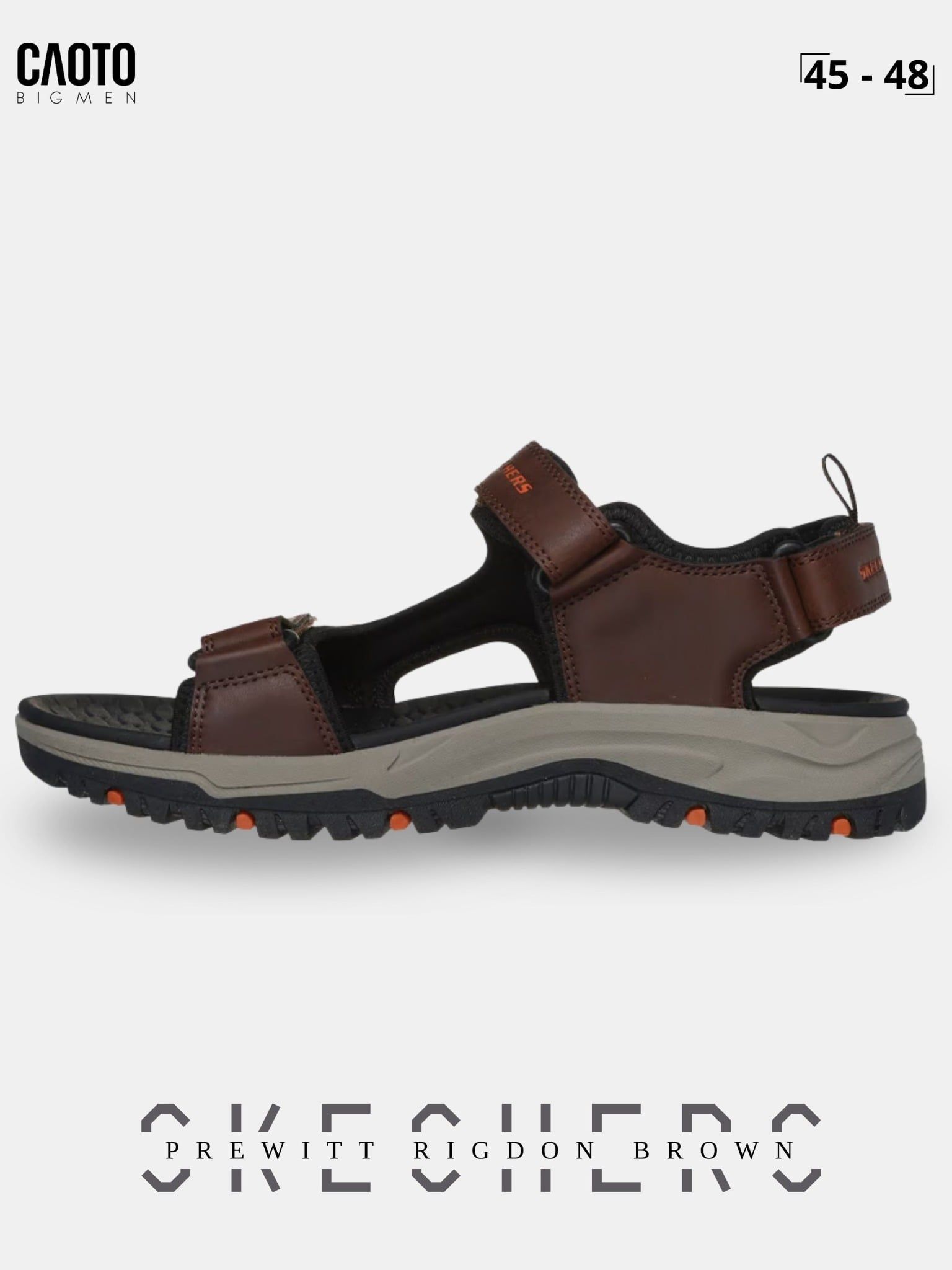  Giày Sandal Nam Big Size Skecher Prewitt Rigdon Brown Êm Ái Thoải Mái Size 45 - 48 
