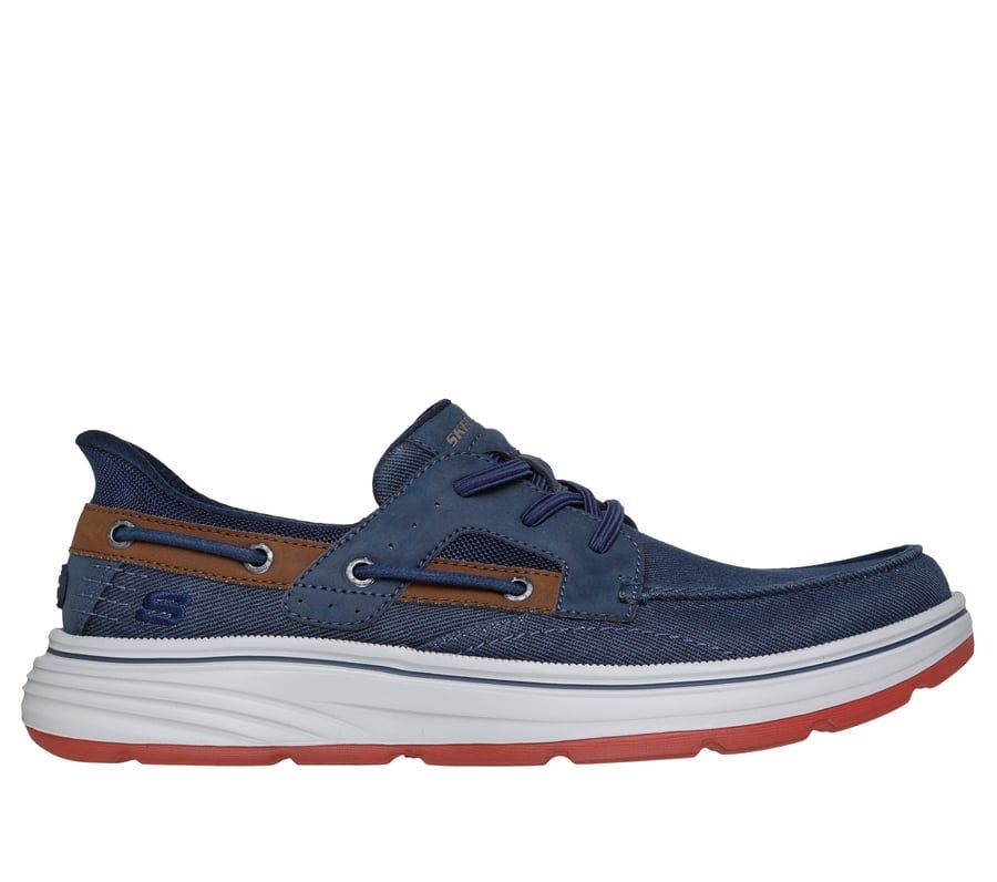  Giày Sneaker Nam Big Size Skechers Slip-ins Relaxed Fit Troutt Davey Navy Êm Chân Size 45 - 48 -A1 