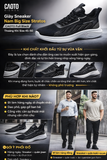  Giày Sneaker Nam Big Size Stratos Full Black Thoáng Khí Thể Thao Size 45–50 