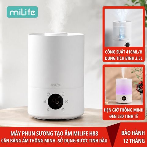 Máy phun sương tạo ẩm miLife H88 sử dụng được tinh dầu