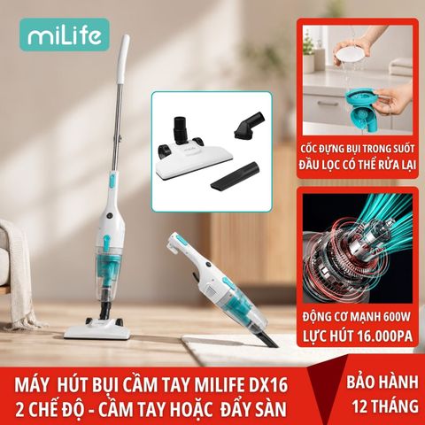 Máy hút bụi cầm tay miLife DX16 600w lực hút 16.000Pa