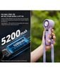 Quạt cầm tay tích điện miLife F10 đầu xoay 180 độ