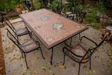  Bàn Chữ Nhật Mosaic Hiện đại, hoa văn truyền thống - Bàn Ghế Mosaic Hiện Đại. 