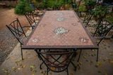  Bàn Chữ Nhật Mosaic Hiện đại, hoa văn truyền thống - Bàn Ghế Mosaic Hiện Đại. 