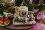  [TẾT] Bộ Bình Gà trống Dân Dã - 5 Tách, 1 Bình Trà & 1 Dĩa Đựng - Gốm Lái Thiêu Nam Bộ. 