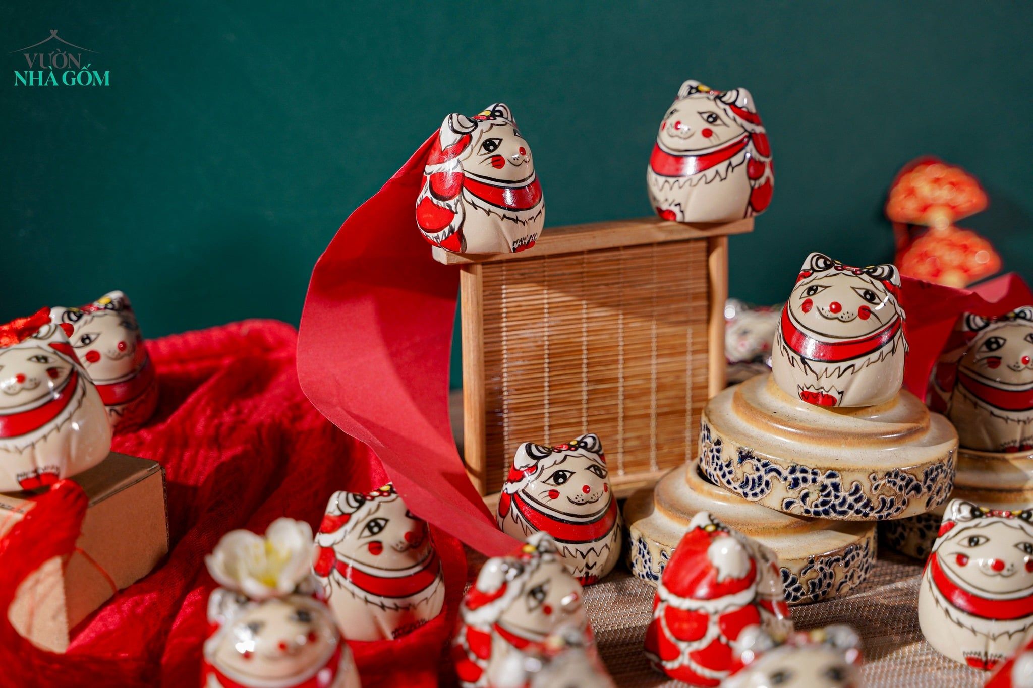  [TẾT] Mèo Nhí Vẽ Hoạ Tiết Múa Lân - Quà Tặng Ngộ Nghĩnh, Dễ Thương - BST Tết Bính Ngọ 2026 