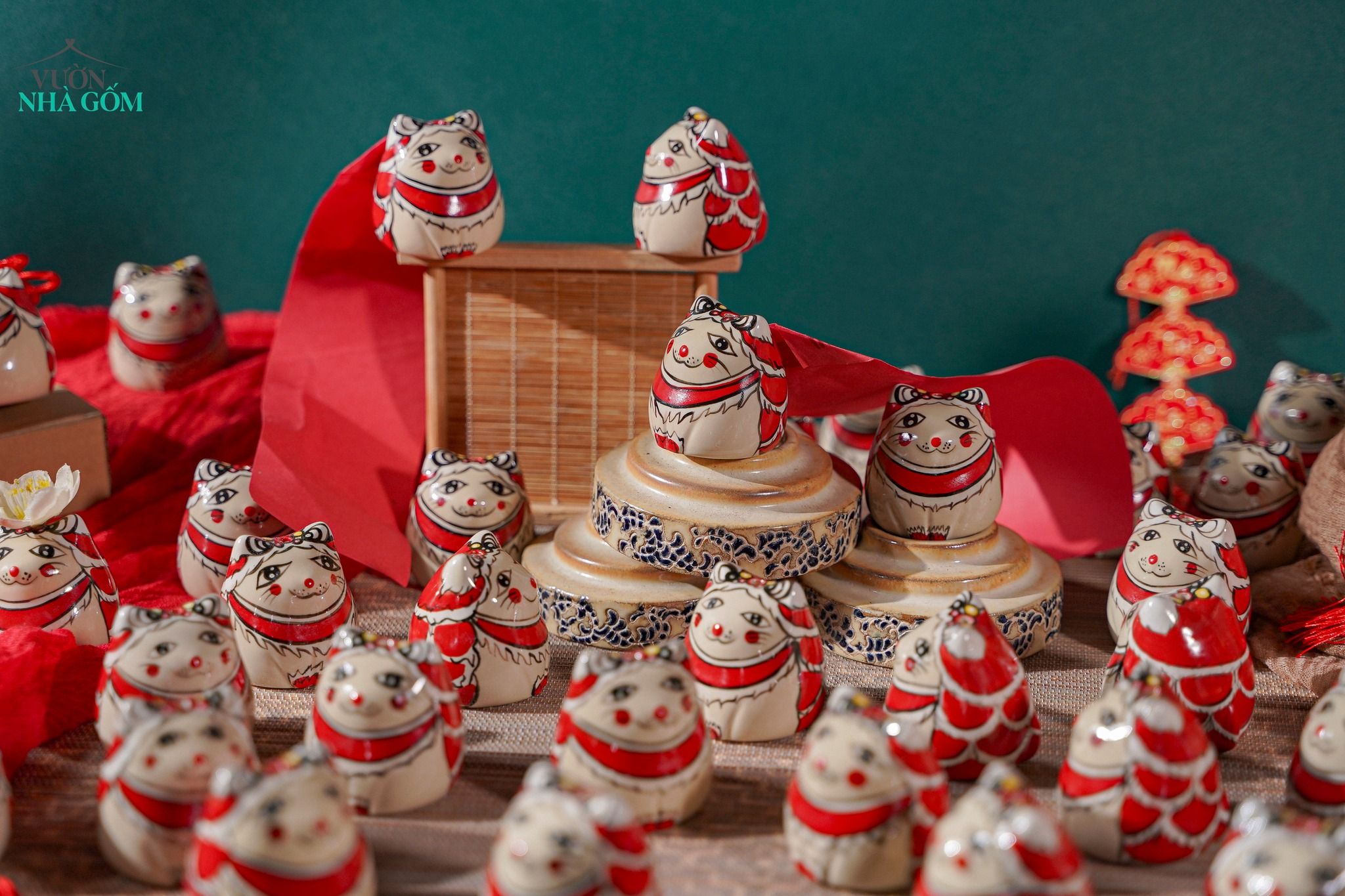  [TẾT] Mèo Nhí Vẽ Hoạ Tiết Múa Lân - Quà Tặng Ngộ Nghĩnh, Dễ Thương - BST Tết Bính Ngọ 2026 