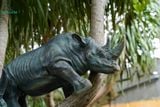  Tượng Tê giác lớn, Chất Liệu Composite- Quà Tặng Trang Trí Nhà Cửa, Sân Vườn. 