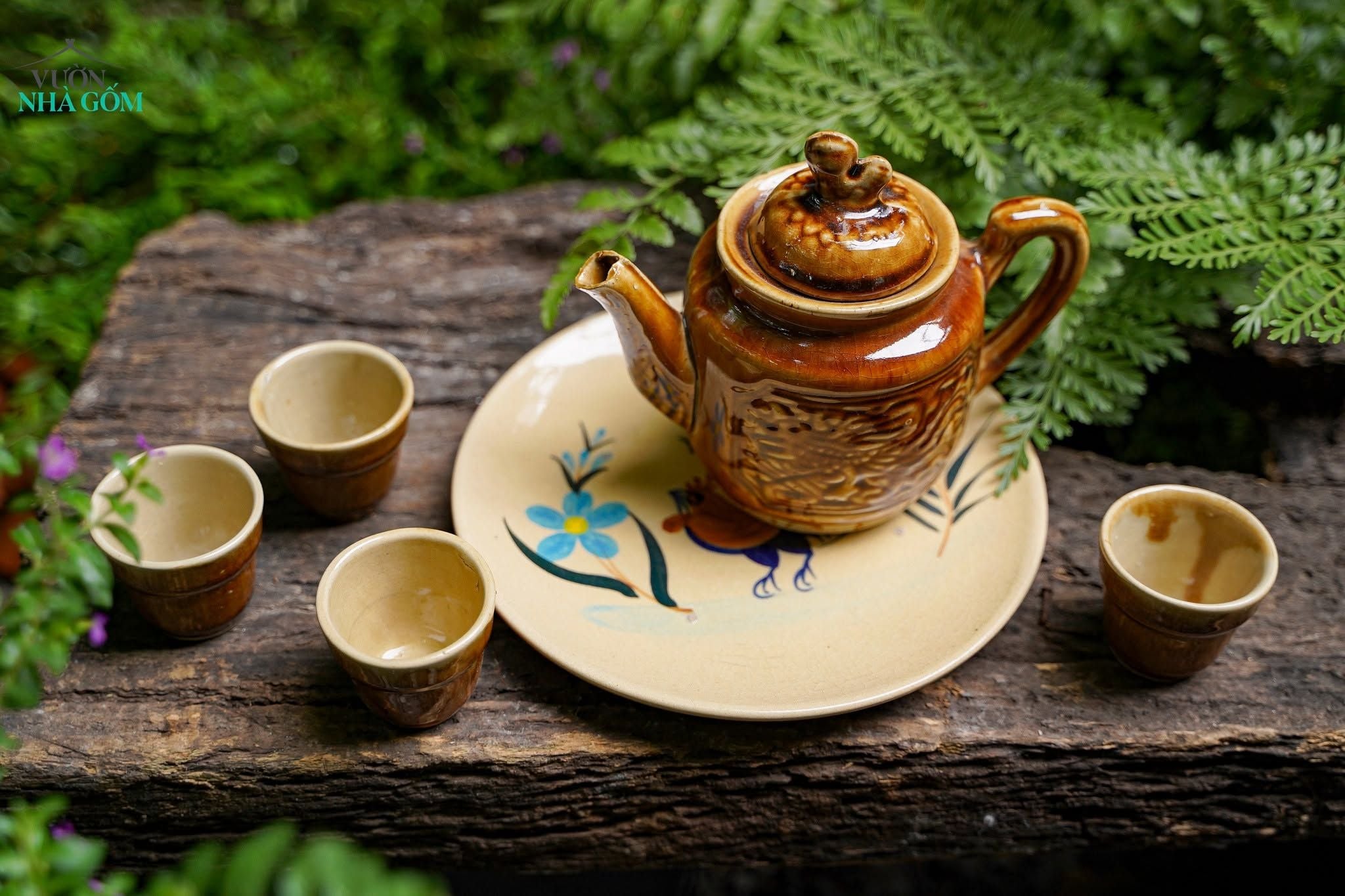  Tách Uống Trà, Tách Cà Phê Lái Thiêu, Gốm Lái Thiêu Nam bộ, Ly Tách Uống Trà 