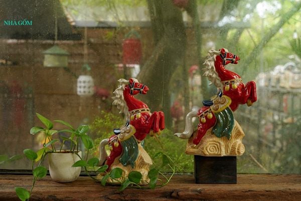  Tượng Ngân Mã, Tượng Gốm Mỹ Nghệ Nam Bộ, Quà Tặng Gốm Cao Cấp 