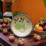  Dĩa Hảo Vẽ Trái Cây, Vẽ Tay Thủ Công, Quà Tặng Gốm Thủ Biên Mùa Trái Chín. 