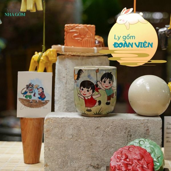  Ly Gốm Vẽ Hoạ Tiết, BST Em Mơ - Đề Tài Trung Thu 2026, Sản Phẩm Quà Tặng. 