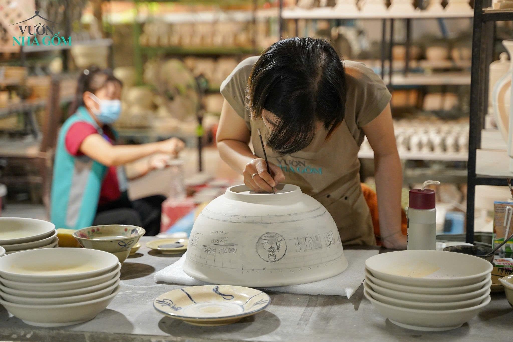  VNG x Canh Bún Gánh CÔ HỤM | Dự án Tô Gốm cá nhân hóa thương hiệu. 