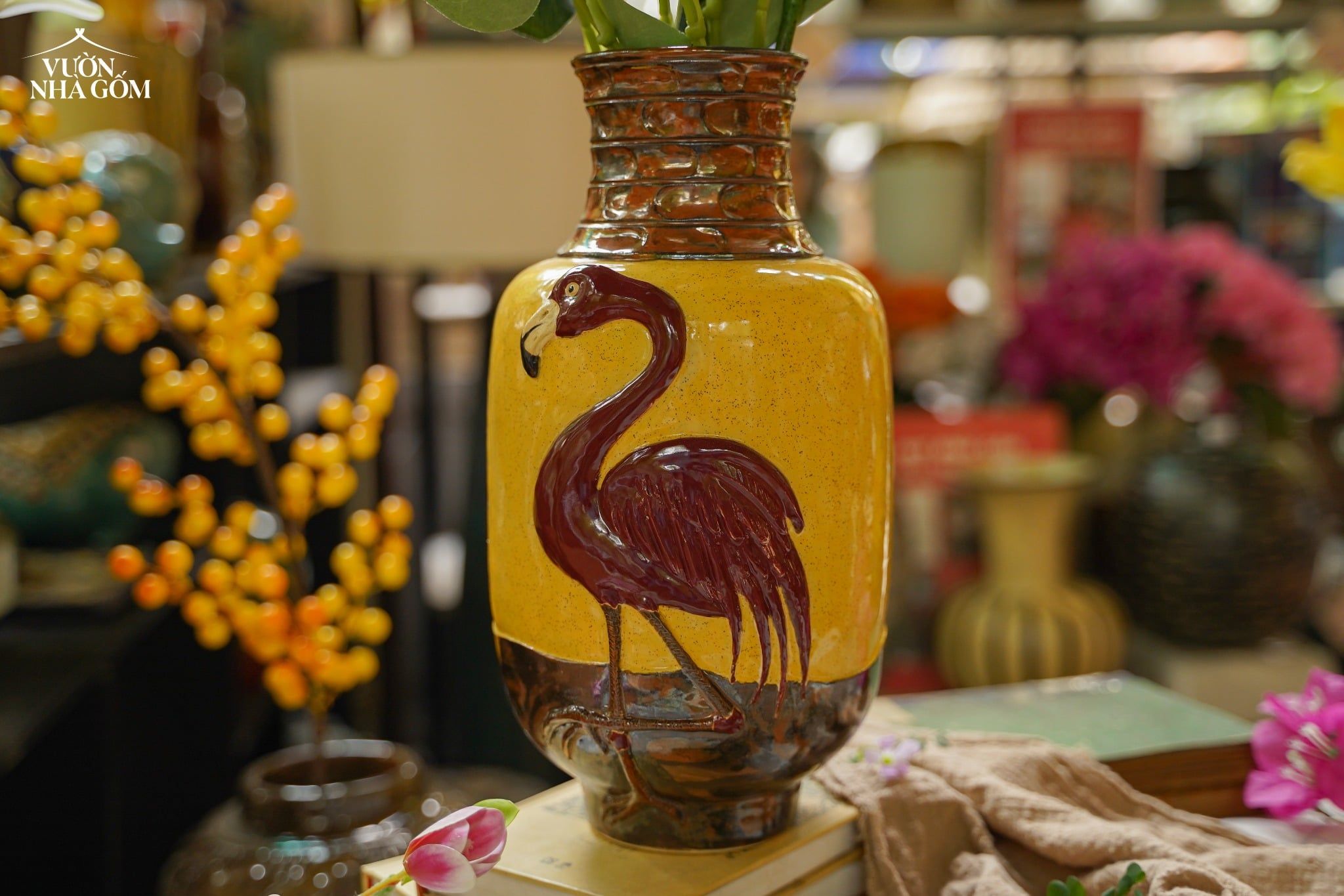  Bình Gốm Điêu Khắc sáng tác độc bản 