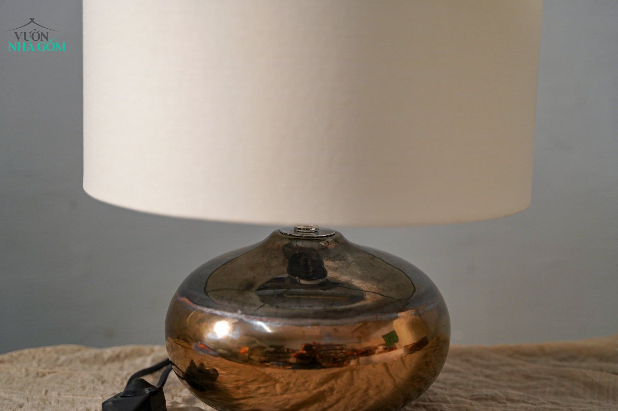  Bộ Đèn Gốm Ánh Đồng - Đèn Decor, Phòng Ngủ, Phòng Khách - Có điều chỉnh ánh sáng. 