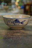  CBLX, Chén Cơm Vẽ Cá  - Chén Bát Hiện Đại - Bát Cơm -R12cm. 