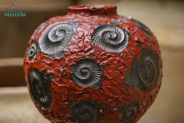  Bình cắm hoa sáng tác Độc Bản dáng tròn 