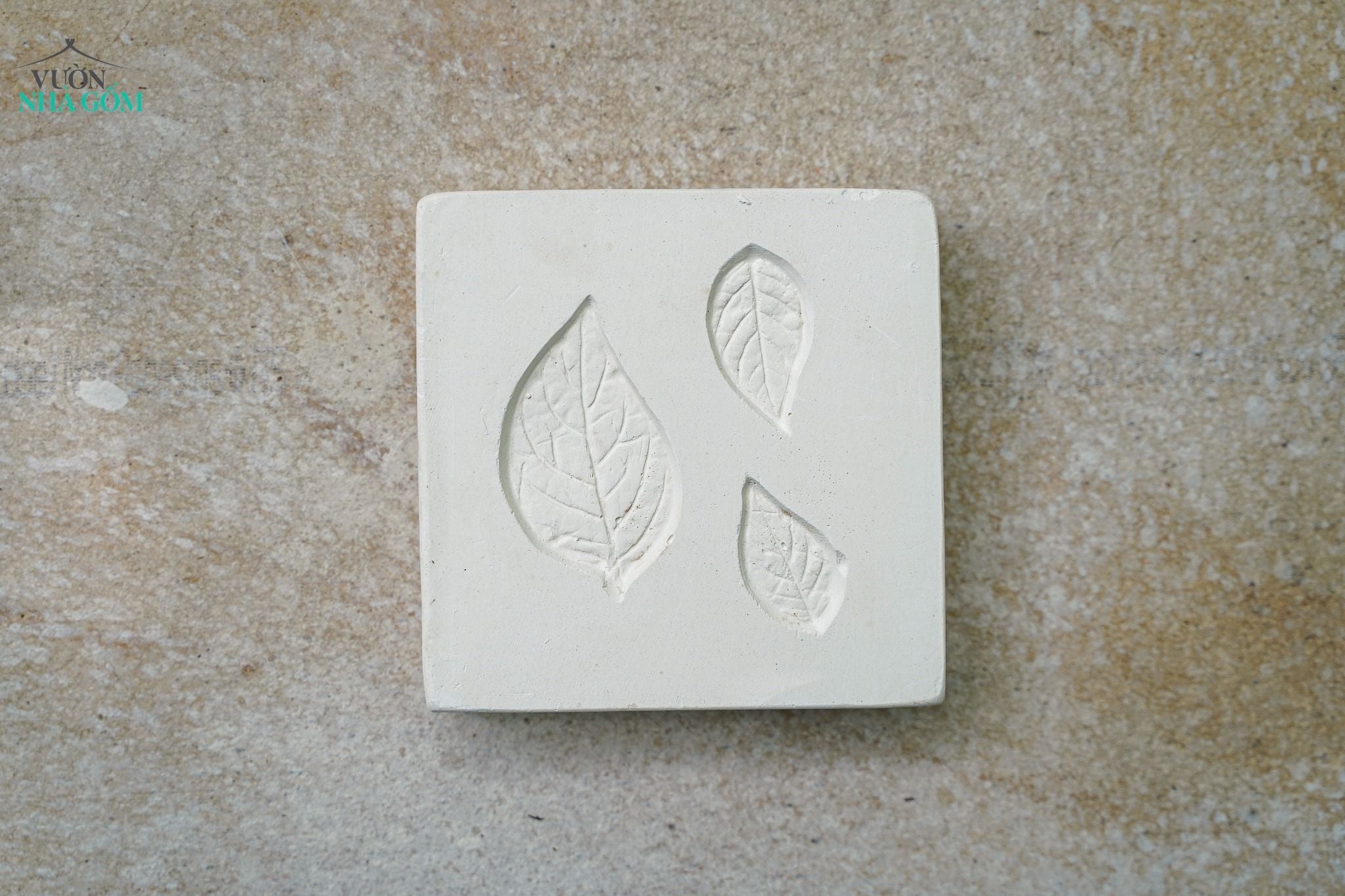  Khuôn in lá tròn nhọn 12cm (Cái) 