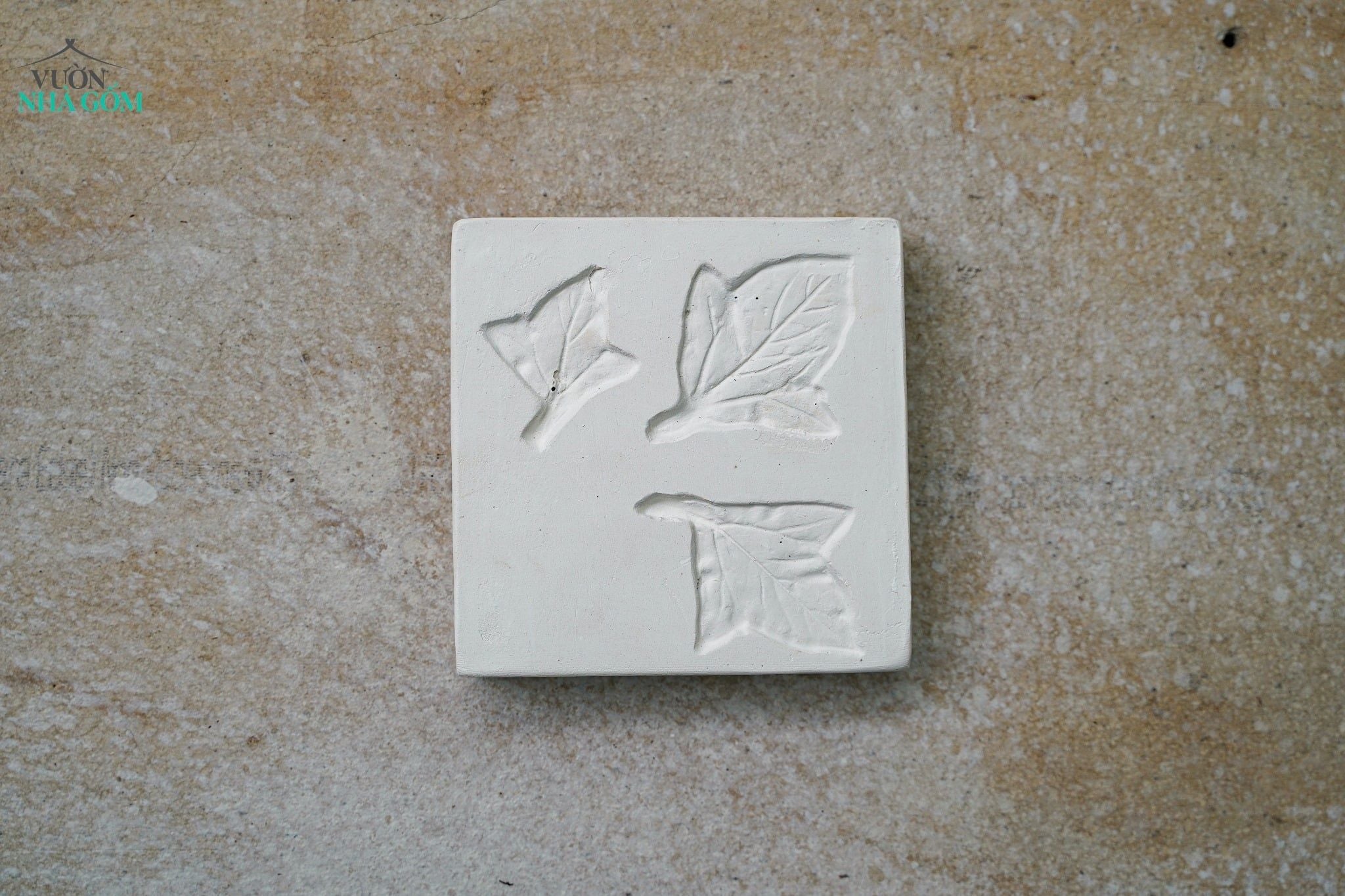  Khuôn in lá 3 nhánh 12cm (Cái) 