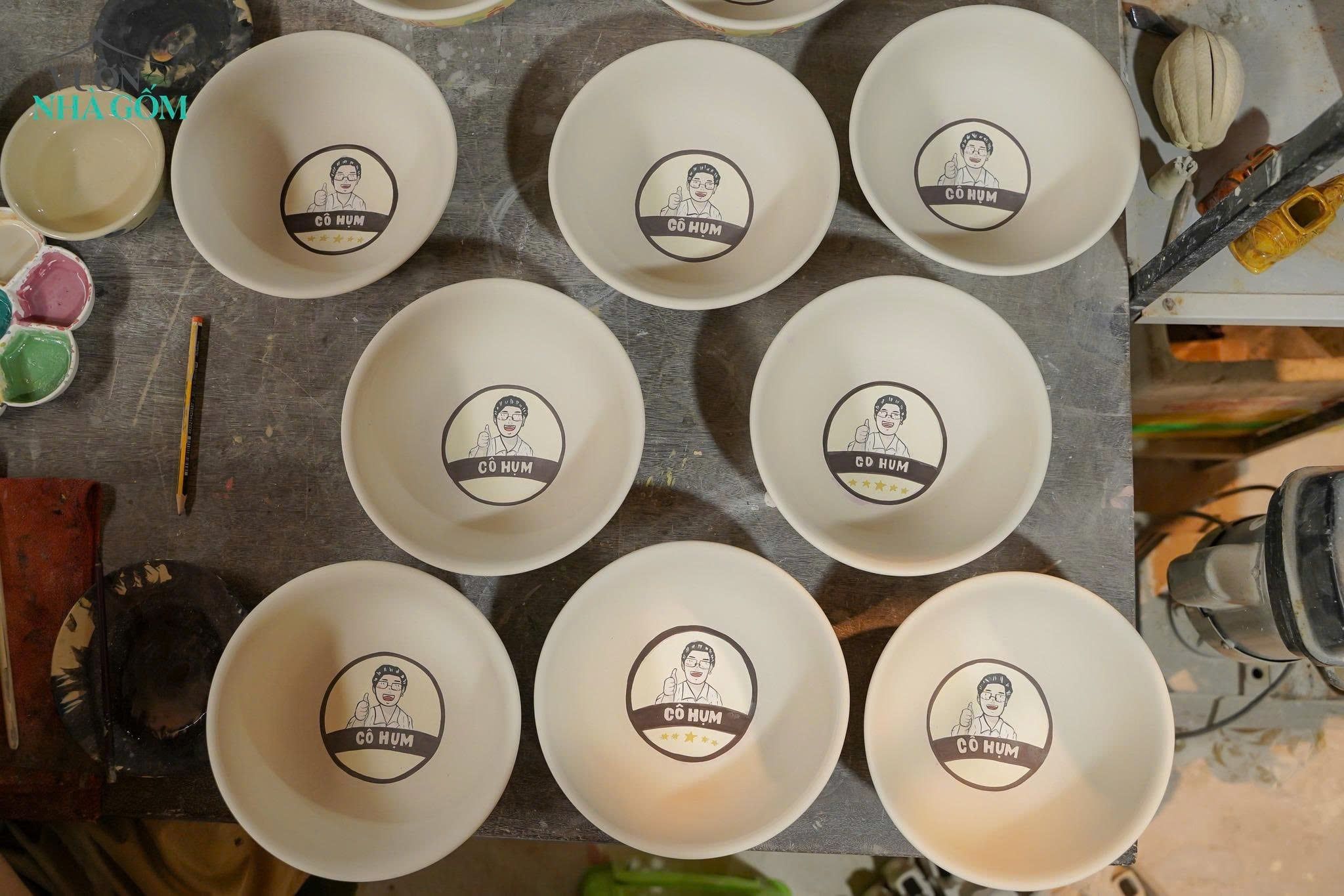  VNG x Canh Bún Gánh CÔ HỤM | Dự án Tô Gốm cá nhân hóa thương hiệu. 