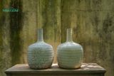  Bình cổ nhọn trắng H25cm - Bình Cắm Hoa Hiện Đại - Bình Gốm Trang Trí 