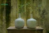  Bình cổ nhọn trắng H25cm - Bình Cắm Hoa Hiện Đại - Bình Gốm Trang Trí 