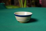  CBLX, Chén Cơm Chỉ Xanh - Chén Bát Hiện Đại - Bát Ăn Cơm Cao Cấp, Rộng 12cm 