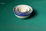  CBLX, Chén Cơm Chỉ Xanh - Chén Bát Hiện Đại - Bát Ăn Cơm Cao Cấp, Rộng 12cm 