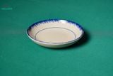  CBLX, Dĩa Sâu Lòng Vẽ Phết Xanh Rộng 22cm - Chén Bát Hiện Đại - Đĩa Salad, Dĩa Đựng Rau. 