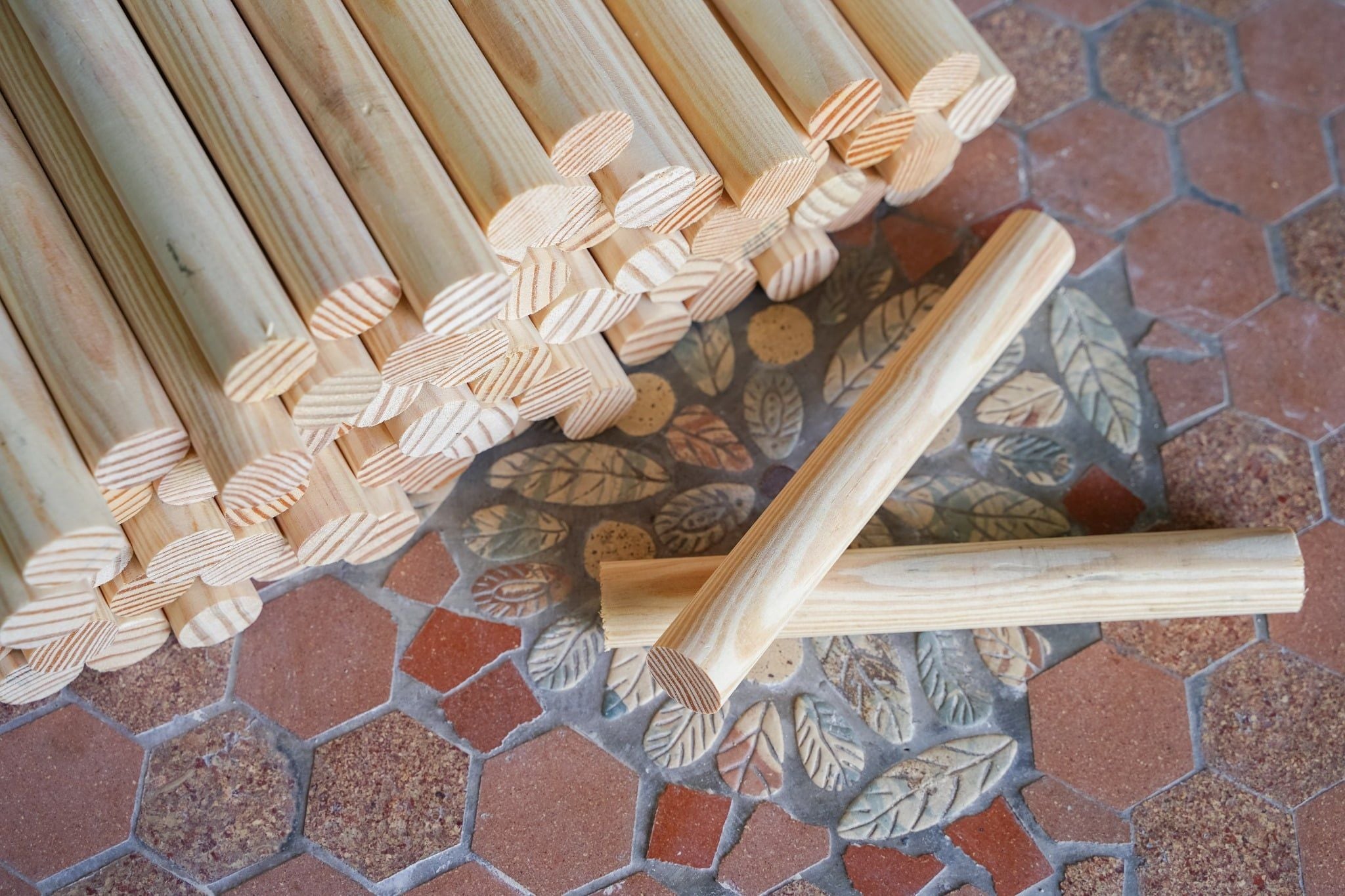  Cây lăn cán đất sét D23cm 