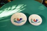  CBLX, Dĩa Sâu Lòng Lớn Vẽ Gà Rộng 27cm - Chén Bát Hiện Đại - Đĩa Salad, Dĩa Đựng Rau. 