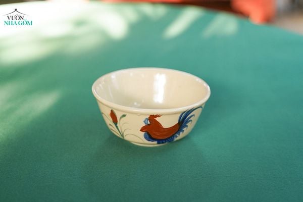  CBLX, Tô Cơm Vẽ Gà - Chén Bát Hiện Đại - Tô Ăn Bún, Tô Phở - R14cm 